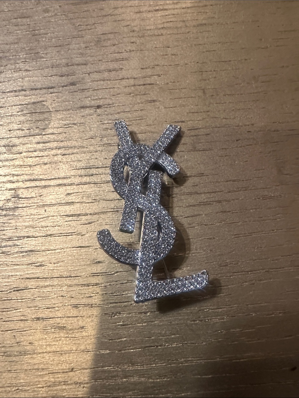 FASHION- Silver Sparkling Brooch